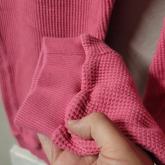 NWOT ZARA Hot Pink Textured Drawstring Jogger Pants SZ M - Picture 8 of 9